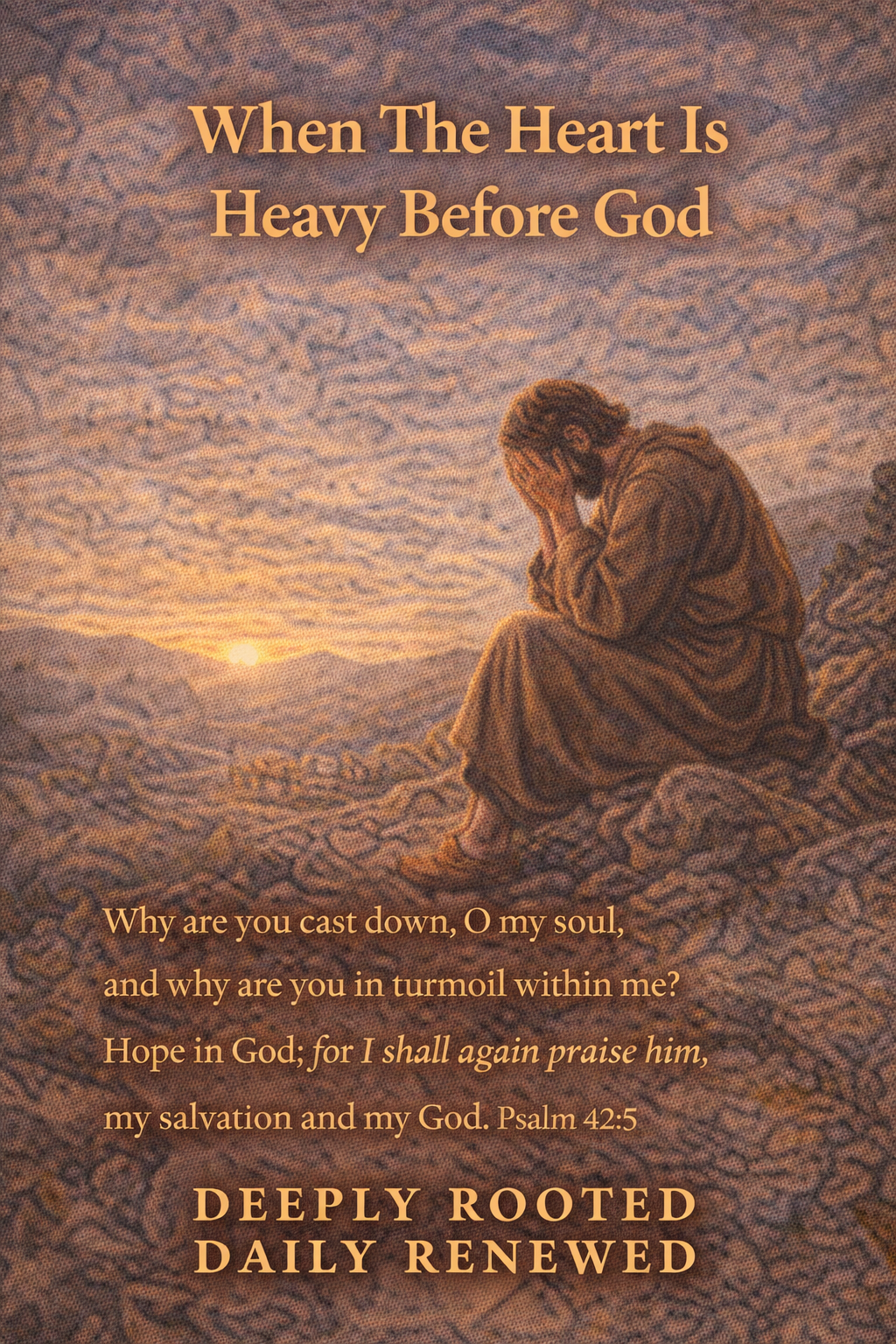 Sunday, January 11, 2026–Holy Anguish: When The Heart Is Heavy Before ...